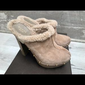 Shearling Montana Gucci Clogs 36.5